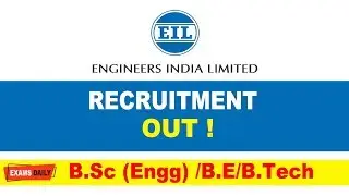 EIL Recruitment 2020 Out || 102 Executive Vacancy || Notification Details