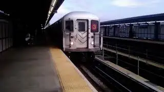 R62 3 train at Sutter AVENUE with r142 NIS