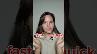 Fast and quick 🤔#fast #quick #fastandquick #words #englishvocabulary #englishteacher #shortsvideo