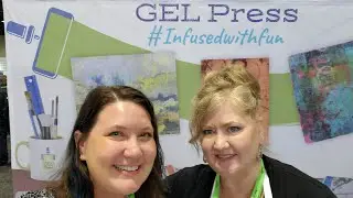 LIVE NAMTA CREATIVATION 2022 - Gel Press demo by Erin Reed