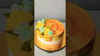 Gel cake #decoration #ideas #beautiful flowers toppers