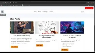 Tech Stories blog website demo
