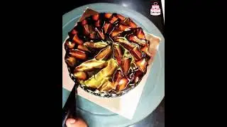 Chocolate cake half kg design | #shorts #viral #short #cake