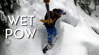 Bush Whacking The Heavy Wet Pow on The K2 Excavator