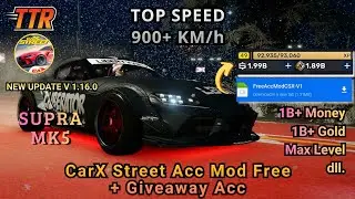 FREE NEW ACCOUNT CARX STREET!! VERSION 1.16 GAMEPLAY - MOD UNLIMITED MONEY GOLD UPDATE 2025 | SUPRA