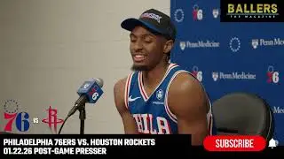 Tyrese Maxey: Philadelphia 76ers Postgame Presser | vs. Houston Rockets | NBA | 01.22.26