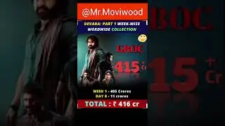 Devara Part 1 8 days Box office collection world wide💥💥 #devara #ntr #shorts