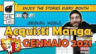 Mega Acquisti Manga Gennaio 2021 | Primo Unboxing Manga dell'anno