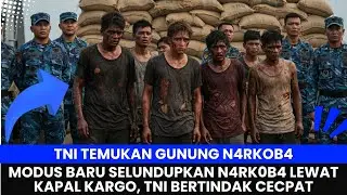 TNI TEMUKAN GUNUNG N4RKOBA‼️Modus Baru Selundupkan N4RKOBA Lewat Kapal Kargo, TNI Bertindak Cepat!