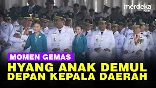 Momen Gemas Hyang Putri Ayu Anak Dedi Mulyadi saat Pelantikan di Istana Negara
