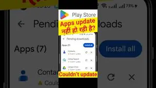 Play Store 'Could Not Update' Error Fix | Apps Update Nahi Ho Rahi? Instant Solution! #androidfix