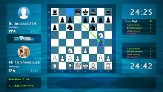 Chess Game Analysis: Milan Sheva Live - Bulinutza1234, 1-0 (By ChessFriends.com)