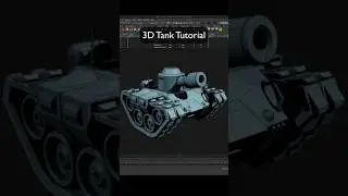 Let&rsquo;s create a stylized 3d tank model #3d #cg #3dmodeling #tutorial #3dmodelingtutorial #autodesk
