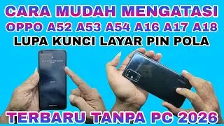 RESET OPPO A52 A53 A54 LUPA PIN POLA || FIX OPPO A52 A53 A54 FORGOT SCREEN LOCK