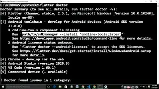 Flutter Android Toolchain Installation Problem Solved