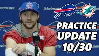 Buffalo Bills Practice and Injury Update 10/30