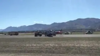 Crashed Harvard at Wanaka airport