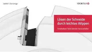 CAT - einfache und schnelle De- / Montage von Schneide, Spanbrecher und Druckbacken