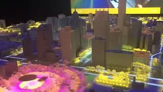 1:50 scale model of Downtown displays future skyline of Detroit