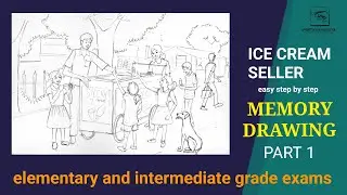 MEMORY DRAWING | ICE CREAM SELLER | Elementary and Intermediate Grade Exam 