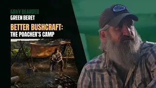 The Poacher&rsquo;s Camp: Ultimate Bushcraft Shelter with Raised Bed & Whelen Tarp