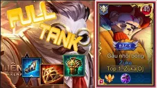 TOP.1 Zuka Cầm Zuka Đi Support L&ecirc;n Full Tank Rank Cao Thủ 68 Sao - Li&ecirc;n Qu&acirc;n Mobile
