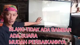 TV #SAMSUNG PLASMA BLANK TIDAK ADA GAMBAR ADA SUARA