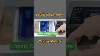 How to use liquid detergent, powder, comfort in front load washing machine. #washingmachine#comfort