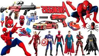 Marvel Spider-Man series unbox,popular Spider-Man action dolls,Spider-Man popular electric toy gun