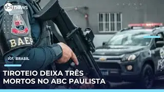 Suspeitos morrem em troca de tiros com policiais após roubo de Camaro em SP | #SBTBrasil