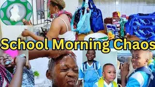 School Morning Rush in Nigeria: Cooking and Packing Cute Lunch for My Kids  #momlife #backtoschool 