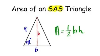 Area of a Triangle SAS (Using Trig)