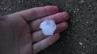 Large Hail and Intense Lightning From Elevated Severe Storm March 28, 2020