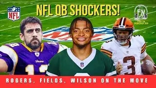 NFL FREE AGENCY FRENZY! Rodgers to Steelers?! Fields to Jets IMPACT! Draft SHOCKERS & QB Debate!