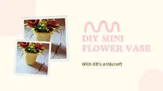 DIY Flower Vase | Clay Flower Vase 💫 Home Decor| #craft  #art #flowervase #homedecor .