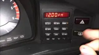BMW 528e 1987 года Установка времени и даты на OBC: P7