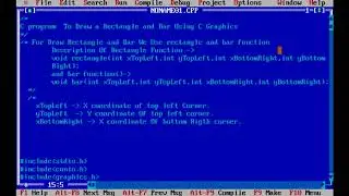 Graphics In C Draw Rectangle & Bar