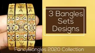 3 Bangle Set || Gold Kangan || Gold Bangles || Fancy Bangles || Sone ki chudiyan || Gold Collection