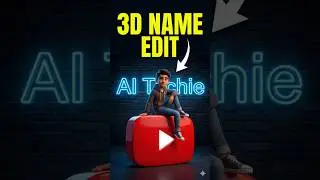 Unga Name-la 3D Image Create Pannalam! 😱 Free AI Trick 🔥 #Shorts