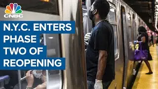New York City enters phase two reopening