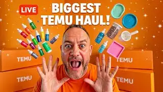 🔴 LIVE Unboxing My BIGGEST TEMU Resin Haul Yet! | @CustomCarvingandEpoxyUK