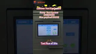 Test Run of SKM1000 Bump Test System with  Payload 500kg.It can be  used for Electronic Components .