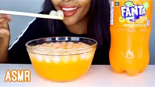 ASMR FANTA AND ICE EATING | EXTREME FIZZY & DRINKING SOUNDS (No Talking) *EATING SOUNDS*