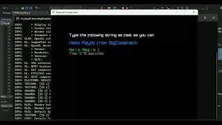Build a Keyboard Typing Tutor in Raylib! | Real-time Typing Feedback + Timer