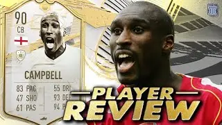 IS HE WORTH UNLOCKING?!🤔 90 SBC PRIME ICON MOMENTS SOL CAMPBELL PLAYER REVIEW! FIFA 21 ULTIMATE TEAM