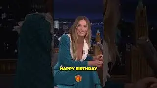 Margot Robbie give a surprise for Jimmy's birthday