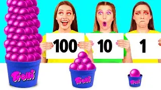 100 Слоев Еды Челлендж | Вкусные Кухонные Лайфхаки от DaZaZa Challenge