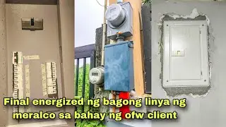 Final energized ng bagong linya ng meralco sa bahay ng ofw client | Pinoy Electrical Warrior