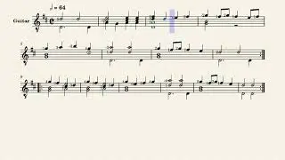 Allemande &ndash; Guillaume de Morlaye, ca.1510-ca.1558 (guitar sheet music)
