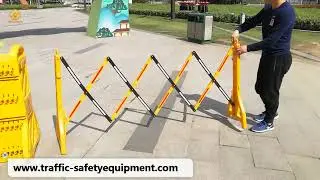Temporary Adustable A-Gate Expandable Portable Plastic Barricade,Traffic Barriers for Crowd Control